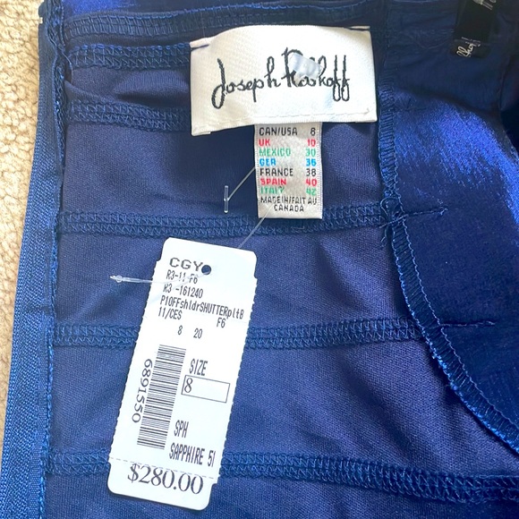 JOSEPH RIBKOFF Sapphire blue dress (size 8) ๐น๐ท๐น NWT - Picture 3 of 3